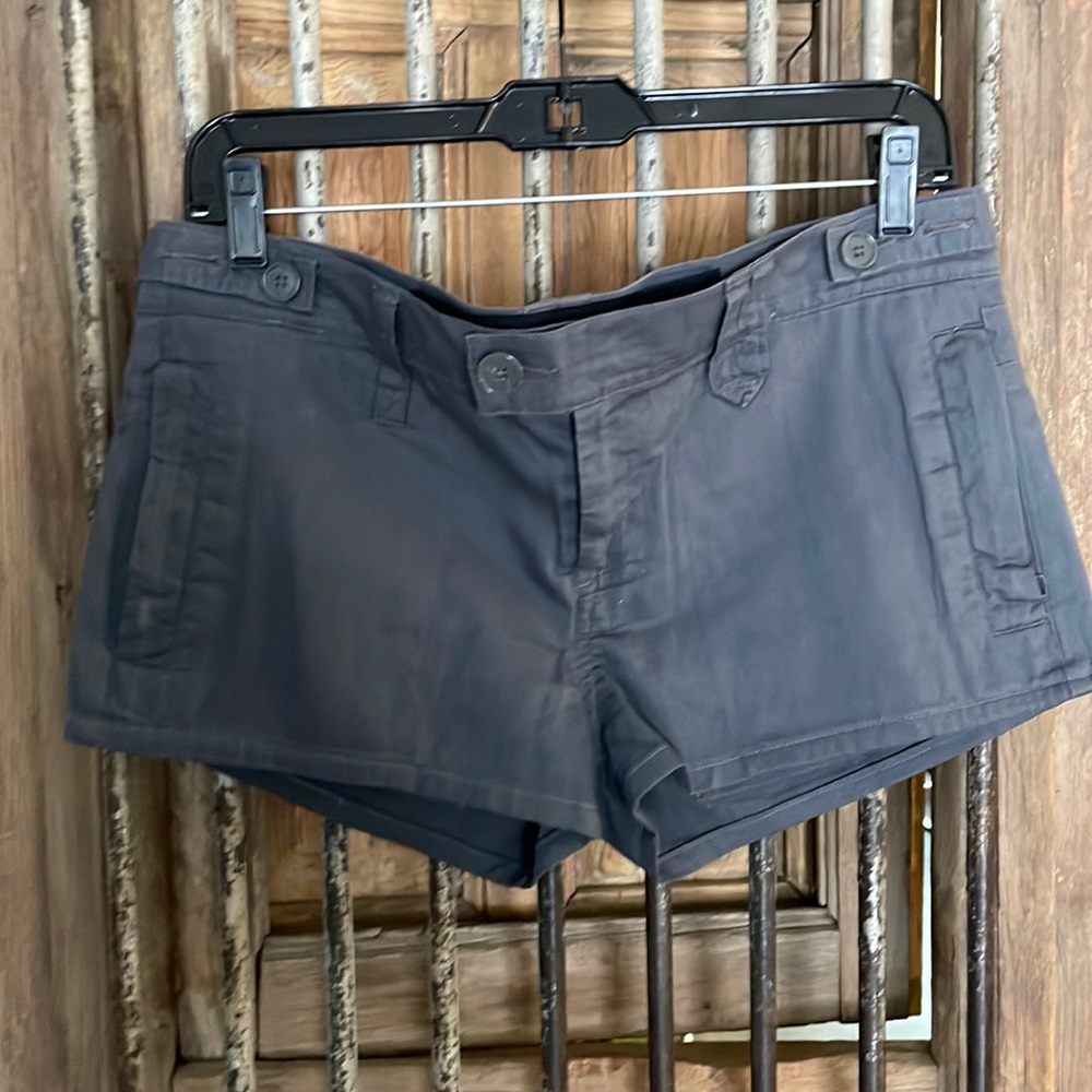 Joe’s Gray Cotton Adjustable Shorts New SZ 27